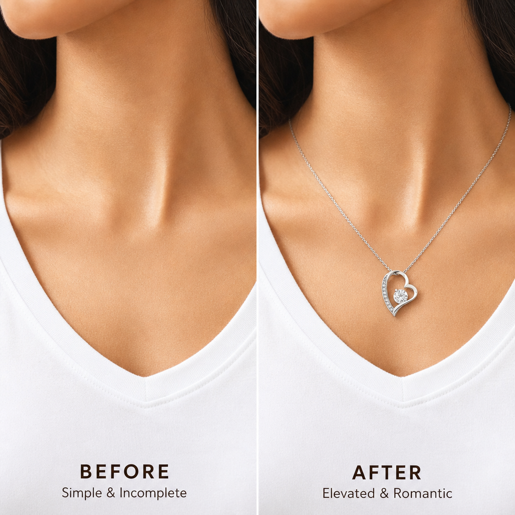 To My Love Heart Necklace