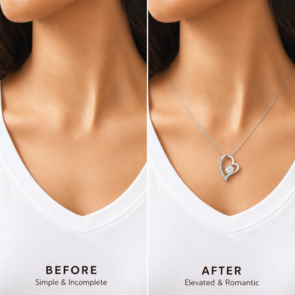 To My Love Heart Necklace